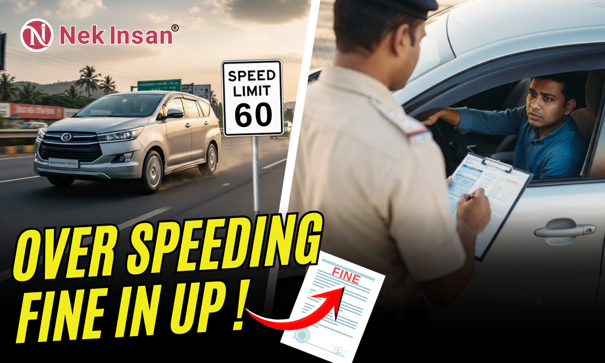 Overspeeding fine in Uttar Pradesh