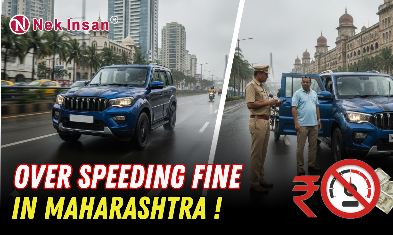 Overspeeding Fine in Maharastra