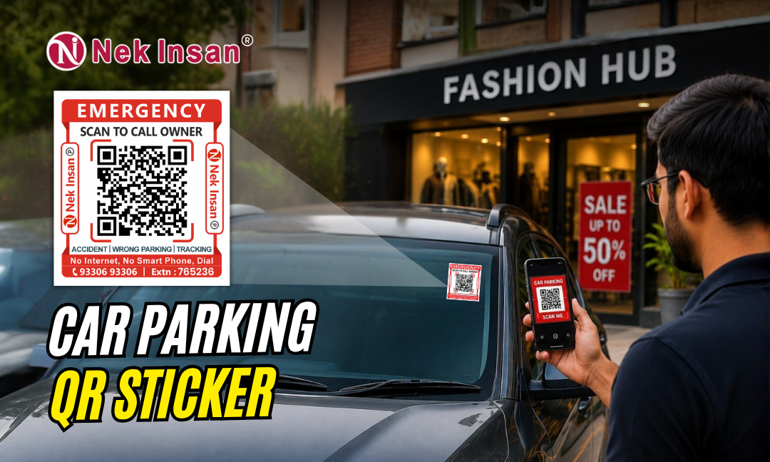 NekInsan Car Parking QR Sticker