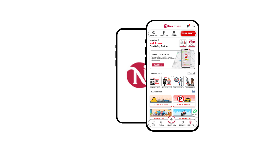 Nek Insan Mobile App with SOS